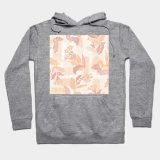 Ivory Solid Shapes and Flowers Hoodie